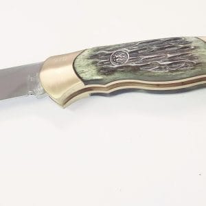 Twin Henckels Lock back Green Picked Bone Handle